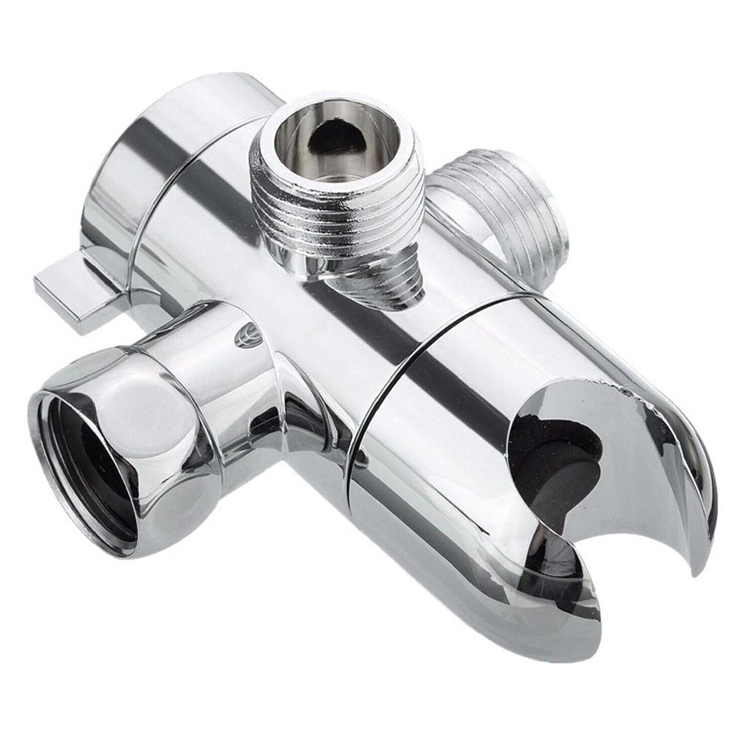 Inverseur de douche à 3 voies, chrome