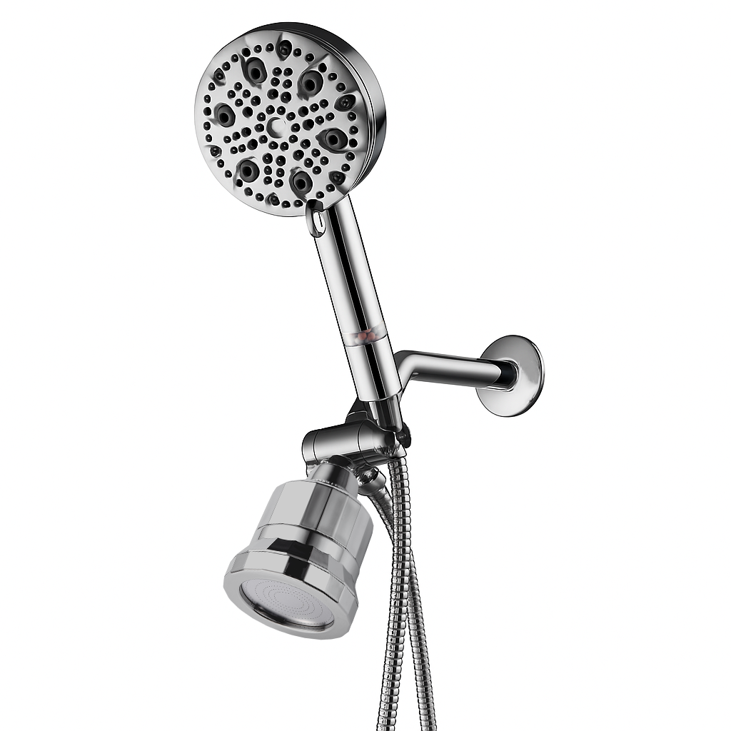 Pommeau de douche filtrant StoneStream 9 modes avec kit mural