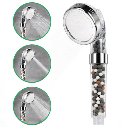 Tête de douche filtrante ionique Ecopower compatible pour douche électrique
