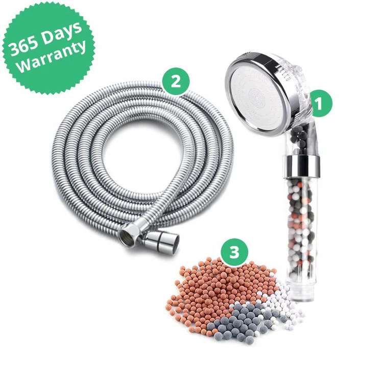 Douche électrique compatible filtré pomme de douche ionique ecopower