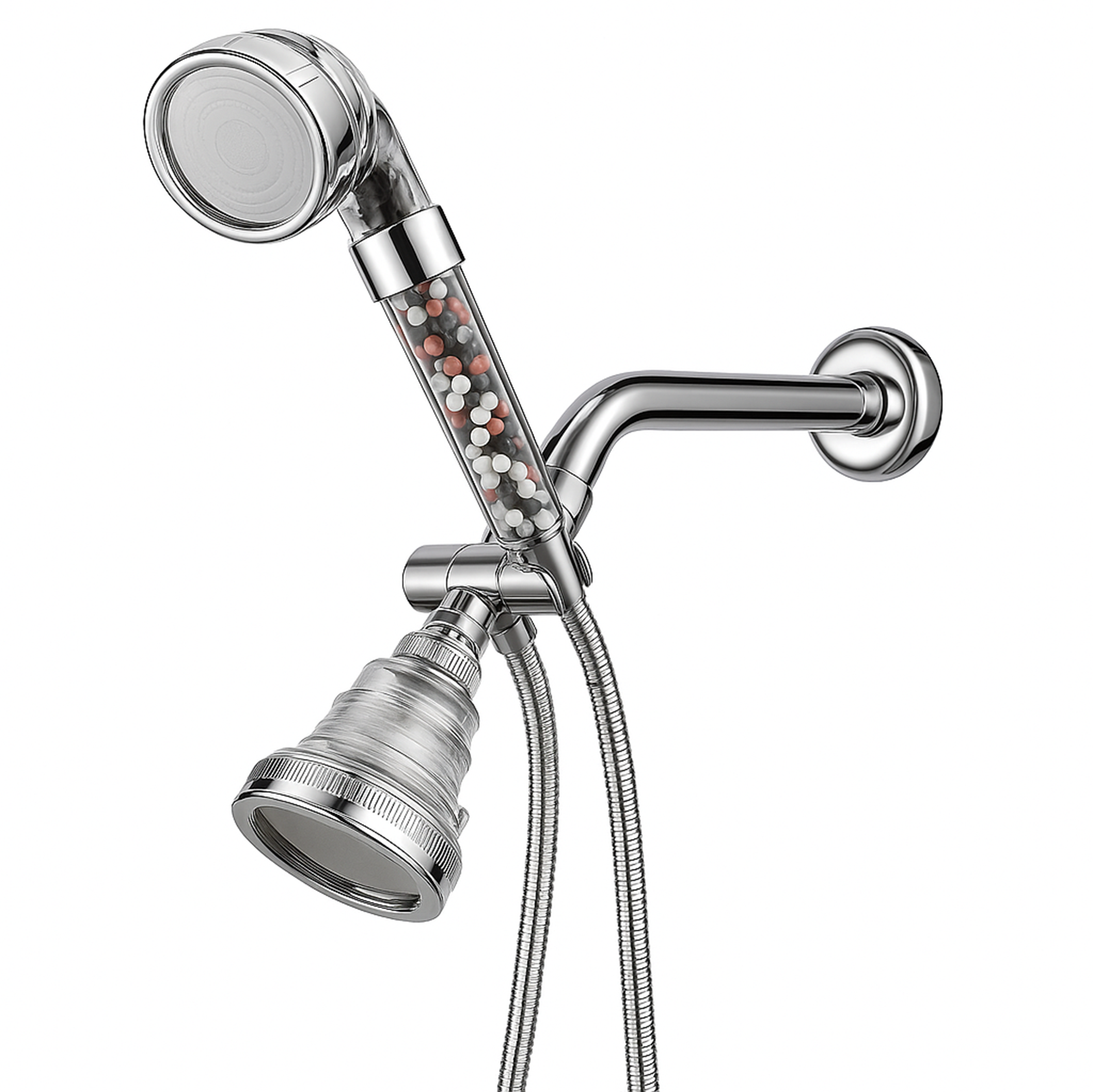 Tête de douche filtrante ionique Ecopower compatible pour douche électrique