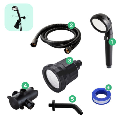 Pommeau de Douche Ecopower Noir