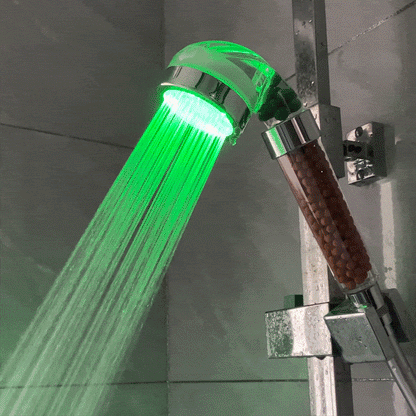 Pomme de douche ionique LED